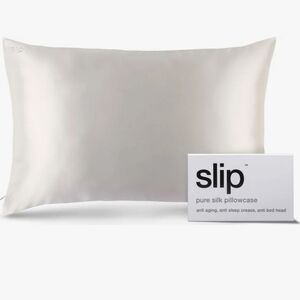 ❤️BUY 2 GET 1 FREE SLIP White Queen Zippered Pillowcase